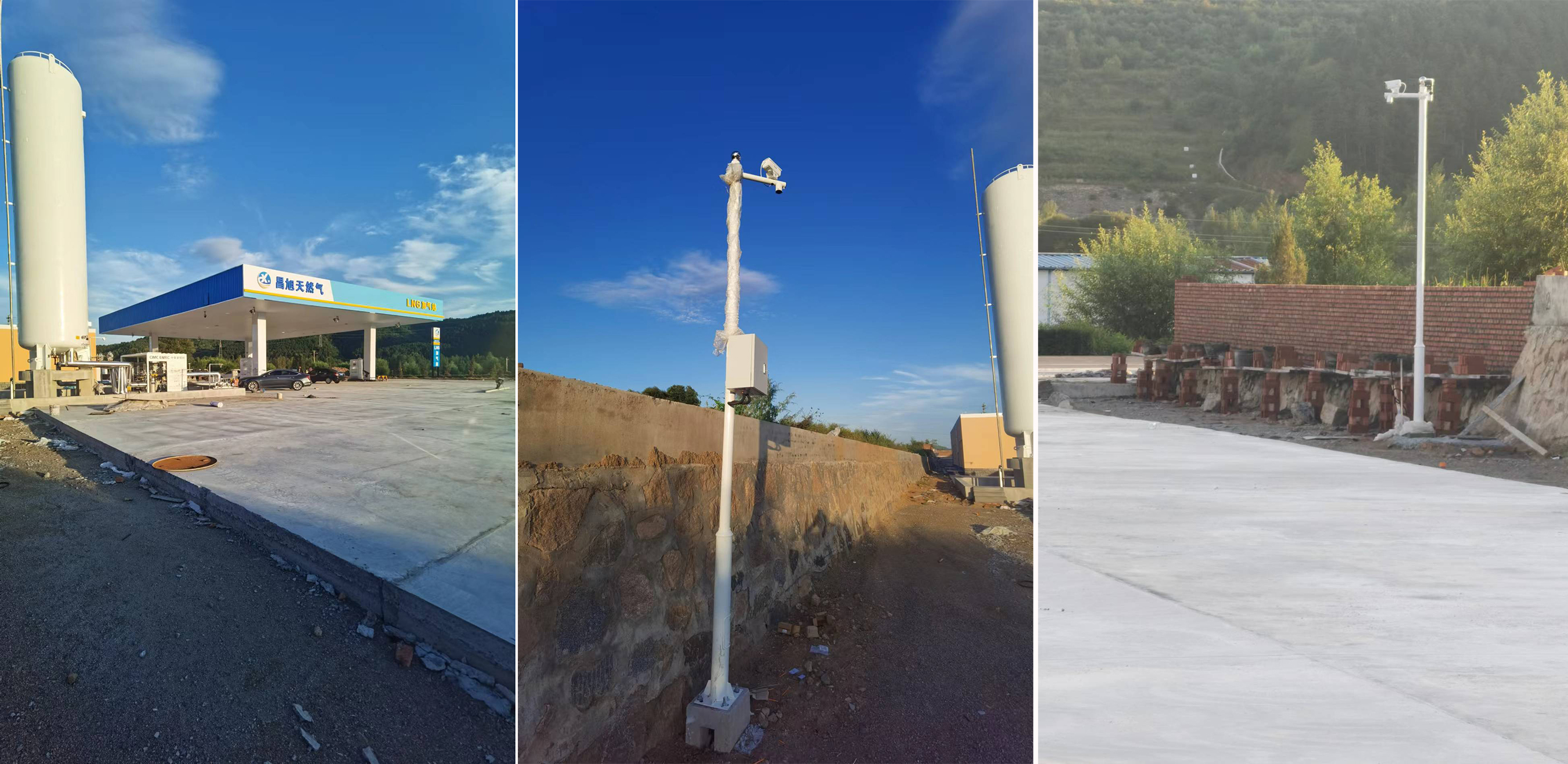 平泉市昌旭天然氣有限公司新建加氣站防爆監(jiān)控安裝弱電工程